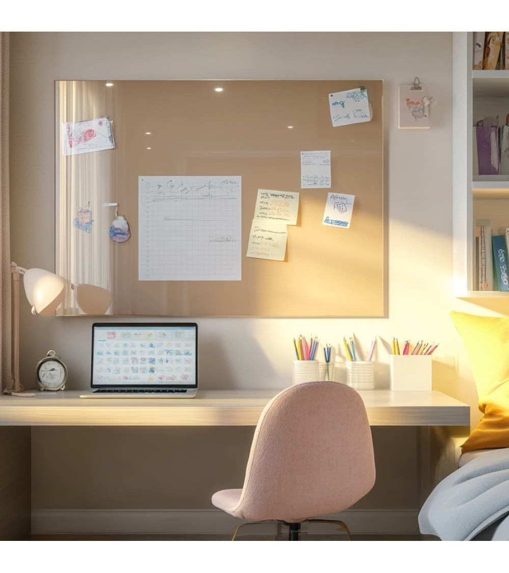 Skleněná magnetická tabule - okrová umbra Smatab®