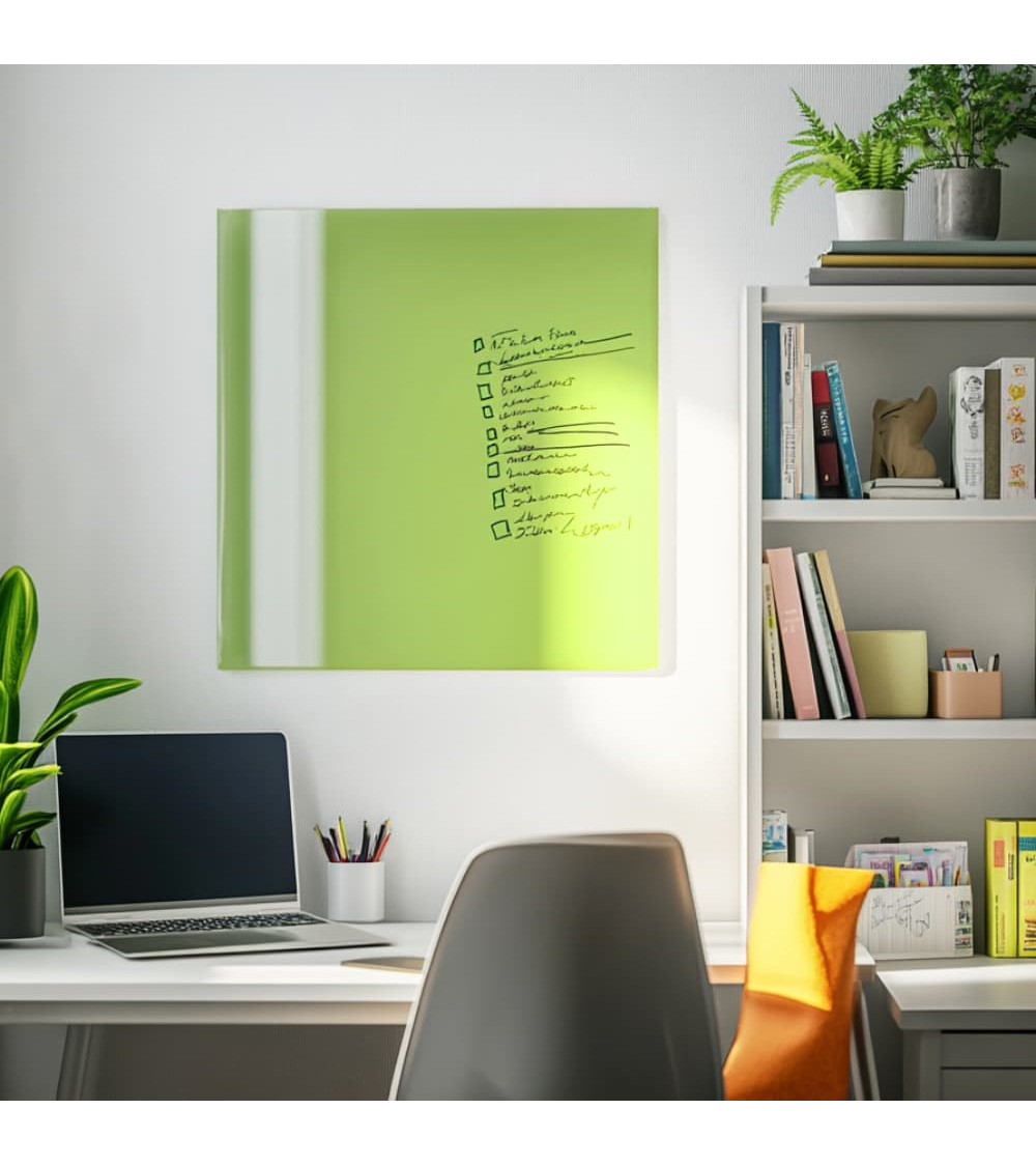 Skleněná magnetická tabule - zelená pistáciová Smatab®