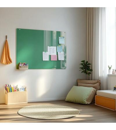 Skleněná magnetická tabule pro děti - zelená veronesová Smatab®