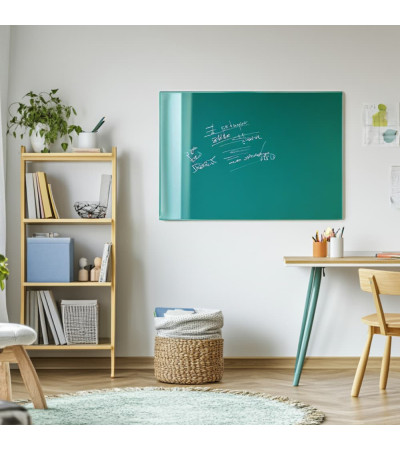 Skleněná magnetická tabule pro děti - zelená smaragdová Smatab®