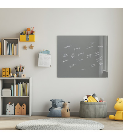 Skleněná magnetická tabule pro děti - šedá paynova Smatab®