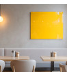 Skleněná magnetická tabule do restaurace - žlutá exotická Smatab®