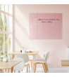 Skleněná magnetická tabule do restaurace - růžová tělová Smatab®