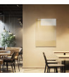 Skleněná magnetická tabule do restaurace - okrová umbra Smatab®