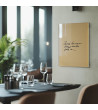 Skleněná magnetická tabule do restaurace - okrová umbra Smatab®