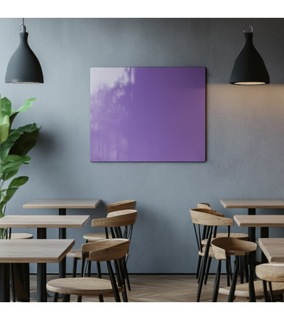 Skleněná magnetická tabule do restaurace - fialová kobaltová Smatab®