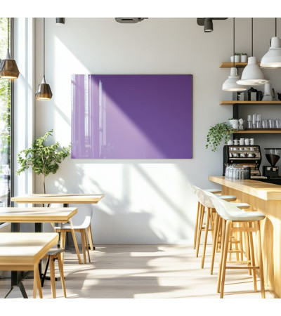 Skleněná magnetická tabule do restaurace - fialová kobaltová Smatab®