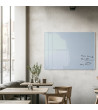 Skleněná magnetická tabule do restaurace - modrá královská Smatab®