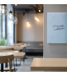 Skleněná magnetická tabule do restaurace - modrá královská Smatab®