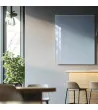 Skleněná magnetická tabule do restaurace - modrá královská Smatab®