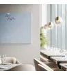 Skleněná magnetická tabule do restaurace - modrá královská Smatab®