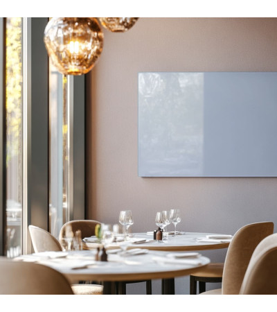 Skleněná magnetická tabule do restaurace - modrá královská Smatab®
