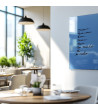 Skleněná magnetická tabule do restaurace - modrá coelinová Smatab®