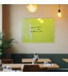 Skleněná magnetická tabule do restaurace - zelená pistáciová Smatab®