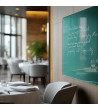 Skleněná magnetická tabule do restaurace - zelená smaragdová Smatab®