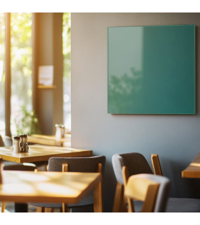 Skleněná magnetická tabule do restaurace - zelená smaragdová Smatab®