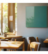 Skleněná magnetická tabule do restaurace - zelená smaragdová Smatab®