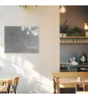 Skleněná magnetická tabule do restaurace - šedá paynova Smatab®