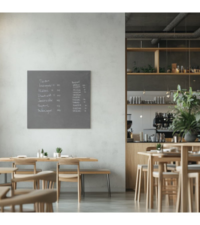 Skleněná magnetická tabule do restaurace - šedá paynova Smatab®