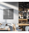 Skleněná magnetická tabule do restaurace - šedá paynova Smatab®