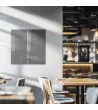 Skleněná magnetická tabule do restaurace - šedá paynova Smatab®