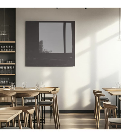 Skleněná magnetická tabule do restaurace - šedá antracitová Smatab®