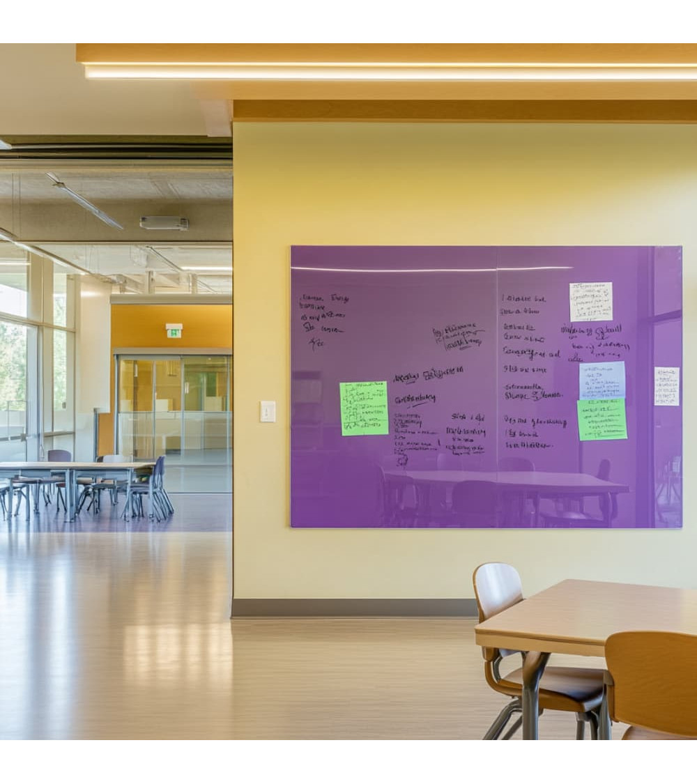 Fialová kobaltová skleněná magnetická tabule na míru Smatab®