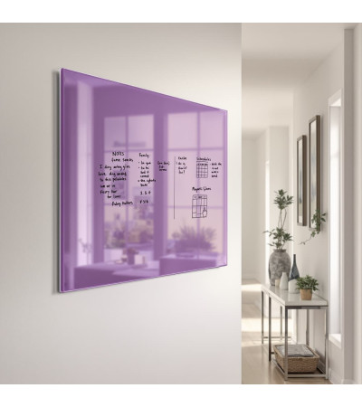 Skleněná magnetická tabule domácí - fialová kobaltová Smatab®