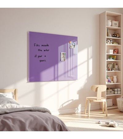 Skleněná magnetická tabule domácí - fialová kobaltová Smatab®