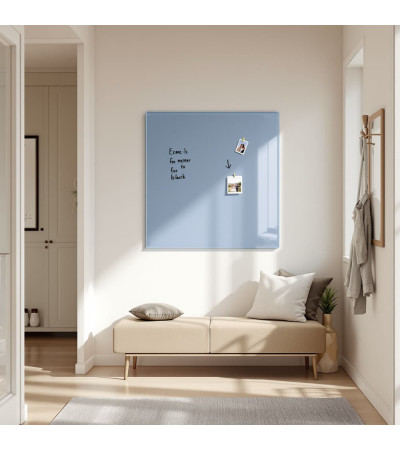 Skleněná magnetická tabule domácí - modrá královská Smatab®