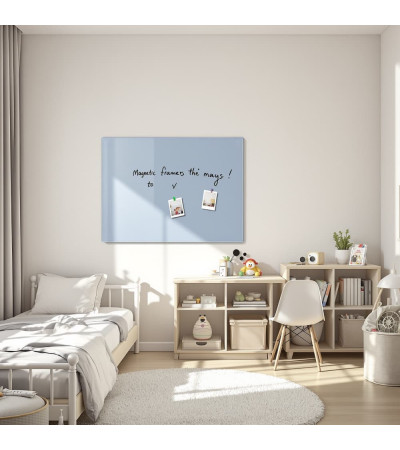 Skleněná magnetická tabule domácí - modrá královská Smatab®