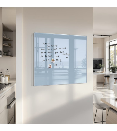 Skleněná magnetická tabule domácí - modrá královská Smatab®