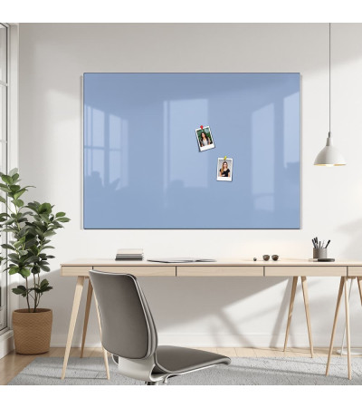 Skleněná magnetická tabule domácí - modrá královská Smatab®