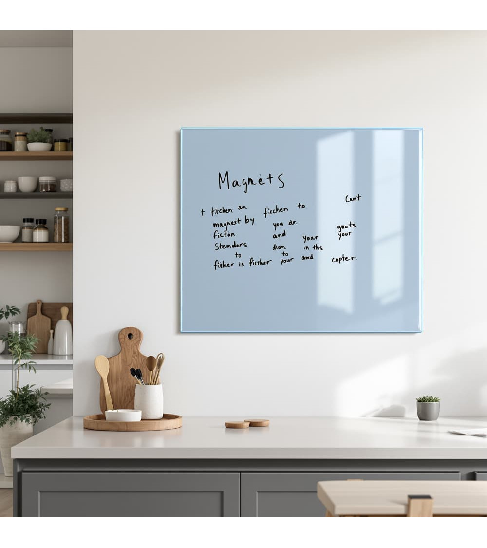 Modrá kráľovská sklenená magnetická tabuľa