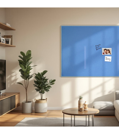 Skleněná magnetická tabule domácí - modrá ceolinová Smatab®