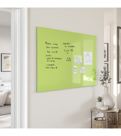 Skleněná magnetická tabule domácí - zelená pistáciová Smatab®