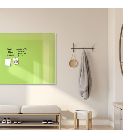 Skleněná magnetická tabule domácí - zelená pistáciová Smatab®