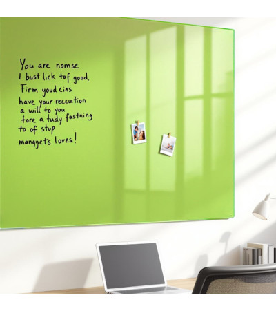 Skleněná magnetická tabule domácí - zelená pistáciová Smatab®