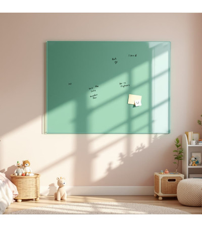 Skleněná magnetická tabule domácí - zelená veronesova Smatab®