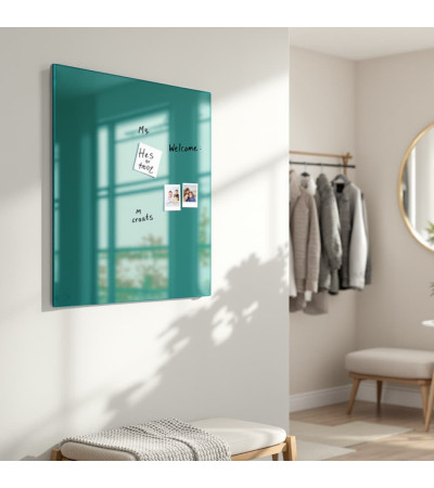 Skleněná magnetická tabule domácí - zelená smaragdová Smatab®