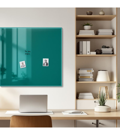 Skleněná magnetická tabule domácí - zelená smaragdová Smatab®