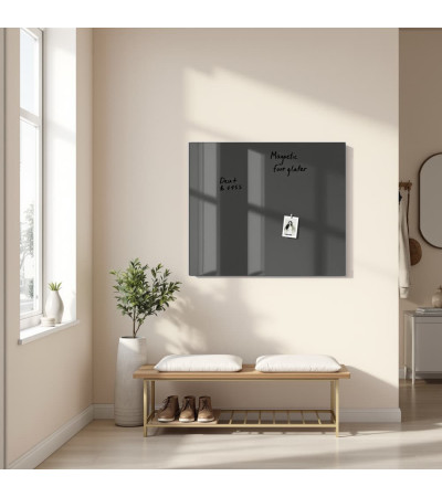 Šedá antracitová sklenená magnetická tabuľa