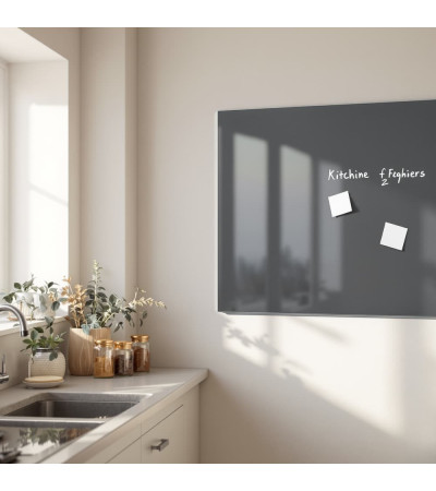 Skleněná magnetická tabule domácí - šedá antracitová Smatab®