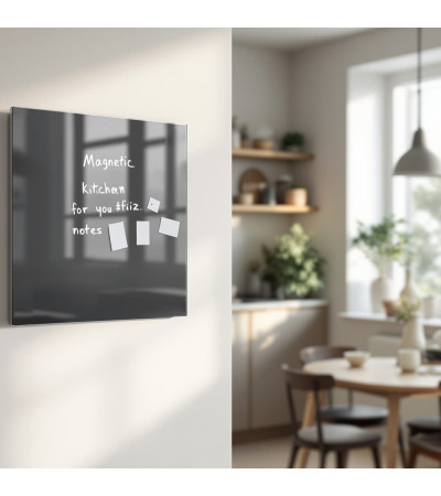 Skleněná magnetická tabule domácí - šedá antracitová Smatab®