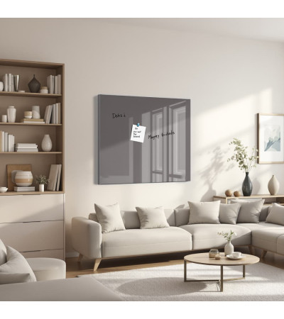 Skleněná magnetická nástěnka - šedá paynova Smatab®