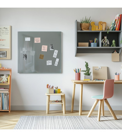 Skleněná magnetická nástěnka - šedá paynova Smatab®