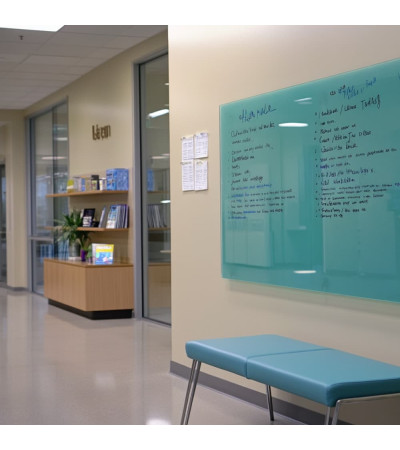 Skleněná magnetická nástěnka - zelená smaragdová Smatab®