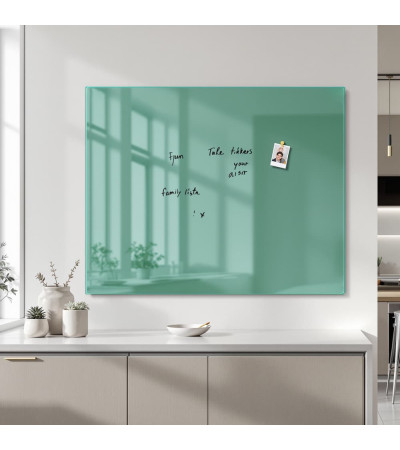 Skleněná magnetická nástěnka - zelená veronesova Smatab®