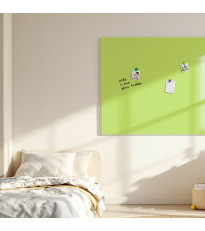 Skleněná magnetická nástěnka - zelená pistáciová Smatab®