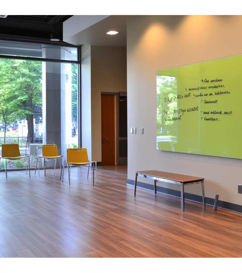 Skleněná magnetická nástěnka - zelená pistáciová Smatab®